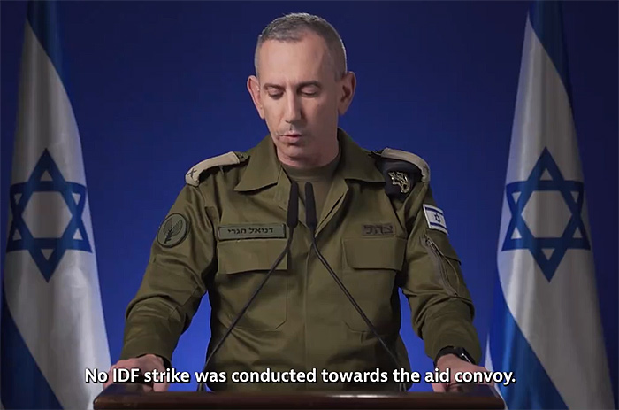 IDF Spox statement to the press on the Tel-Aviv drone attack