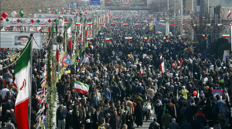 Iranians call death to U.S., Israel in Islamic Revolution anniversary