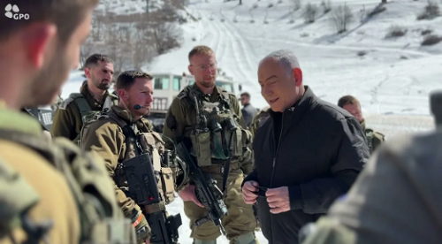 WATCH: Netanyahu visits soldiers on Mount Hermon