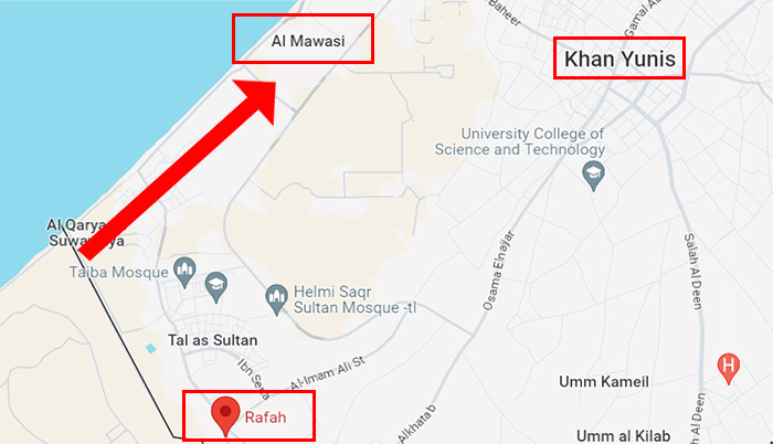 VIDEO WARNING: Today's bloody battle of al-Mawasi [MAP]