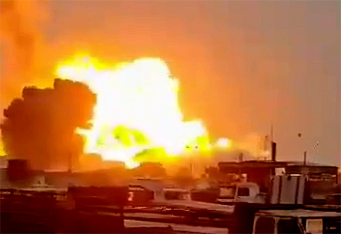 WATCH! The moment the bombs fell in Yemen!