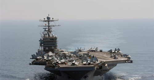 The ‘USS Abraham Lincoln’ has arrived in the Middle East