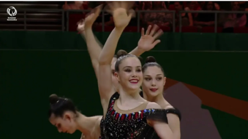 WATCH: Israeli Silver Medal-Winning Rhythmic Gymnastics Team in Action