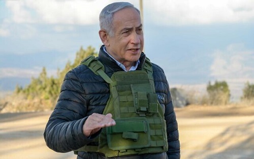 PM Netanyahu Tours Border with Lebanon