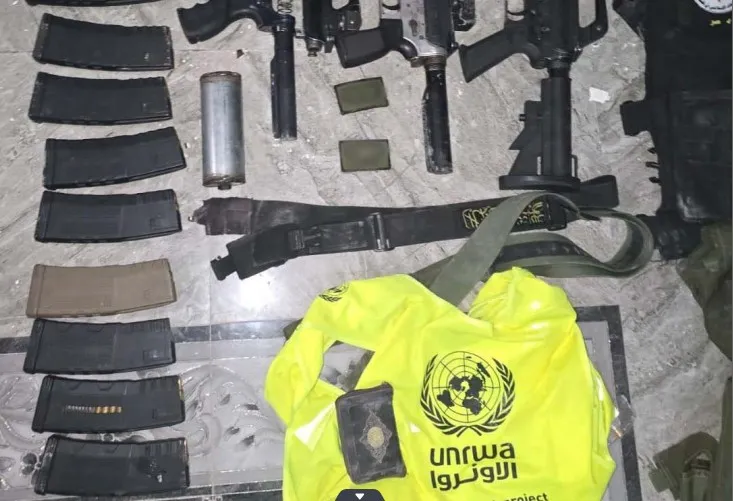 Weapons Depot Uncovered Among UNWRA Equipment