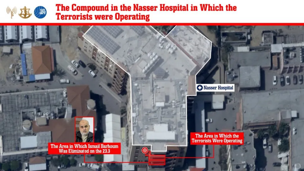 WATCH Israel Hits Hamas Terror Cell Hidden in Khan Yunis Hospital