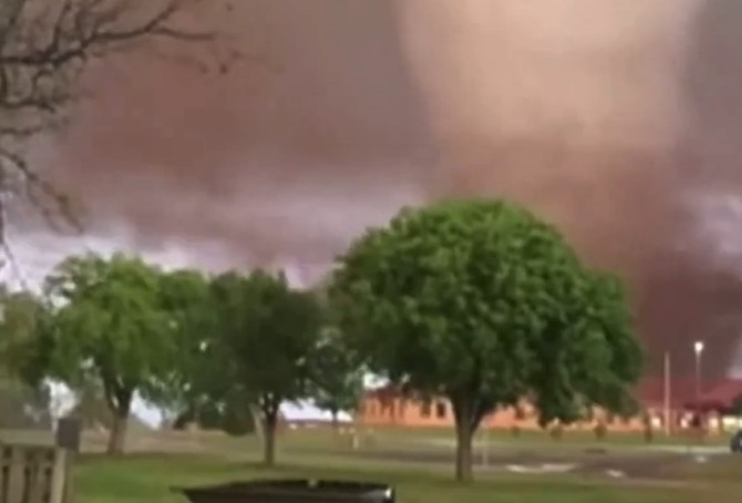 WATCH: Massive tornado tears through Oklahoma town of Enid
